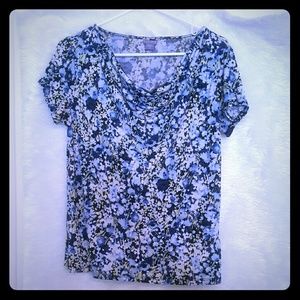 Laura scott flower print blouse